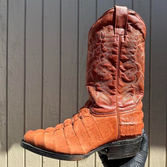 #53 Imitation Crocodile Tail Western Boot main image 5